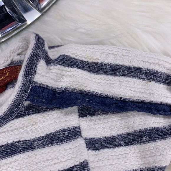 7 For All Mankind White and Blue Knit Top 12M - Picture 8 of 9